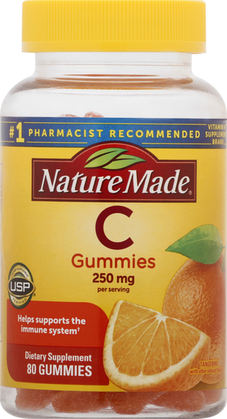 Nature Made Vitamin C, 250 mg, Tangerine, Gummies