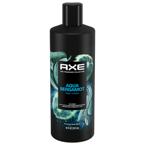 Axe Body Wash, Aqua Bergamot, Premium