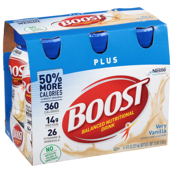 Boost Balanced Nutritional Drink, Very Vanilla, Plus