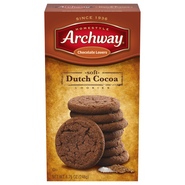 Archway Cookies, Dutch Cocoa, Soft