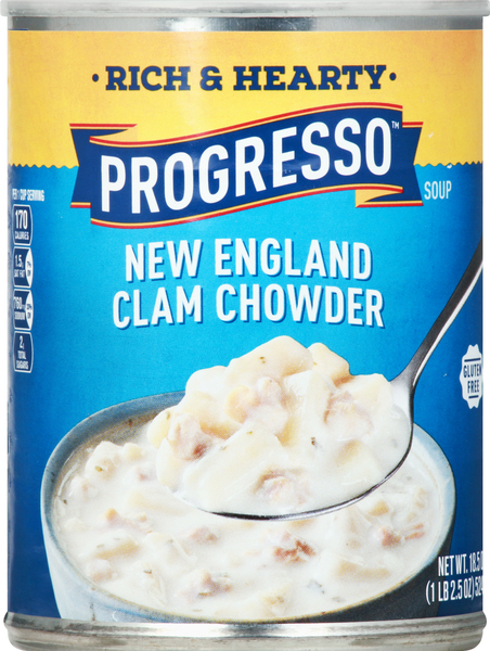 Progresso Soup, New England Clam Chowder, Rich & Hearty