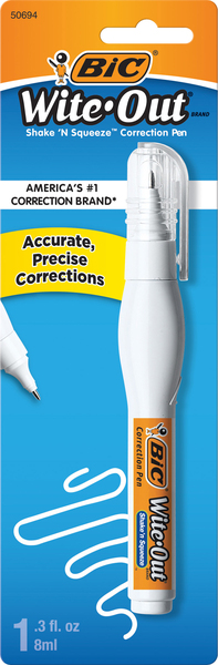 BiC Correction Pen, Shake 'N Squeeze