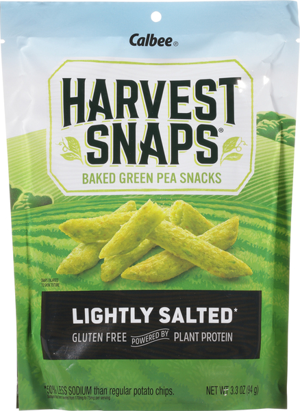 Harvest Snaps Green Pea Snack, Lightly Salted, Baked