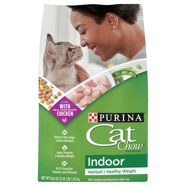 Purina Cat Food, Indoor, Hairball + Healthy Weight, Adult