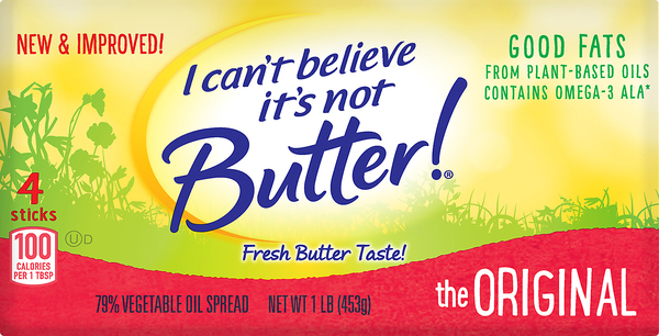 I Can't Believe It's Not Butter! Vegetable Oil Spread, 79%, The Original