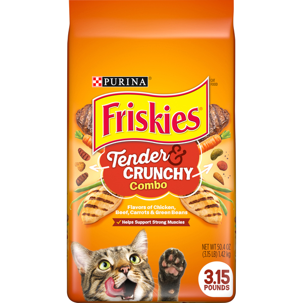 Purina Friskies Tender & Crunchy Combo Adult Dry Cat Food - 3.15 lb. Bag
