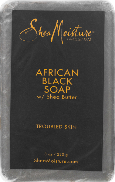 Shea Moisture Soap, African Black, Troubled Skin, with Shea Butter