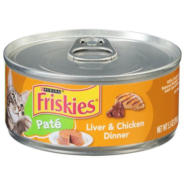Friskies Cat Food, Liver & Chicken Dinner