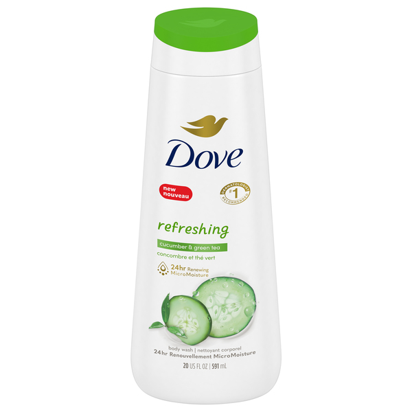 Dove Body Wash, Refreshing, Cucumber & Green Tea