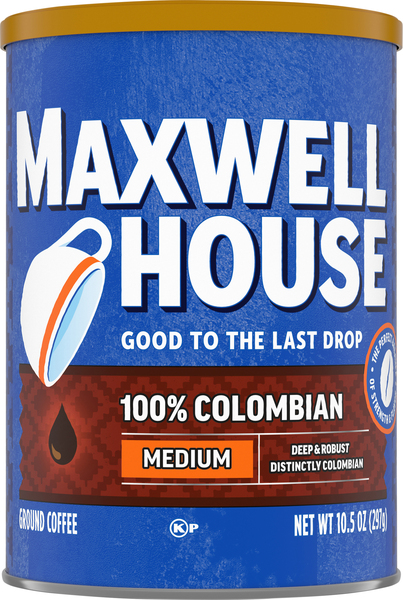 Maxwell House Coffee, Ground, Medium, 100% Colombian