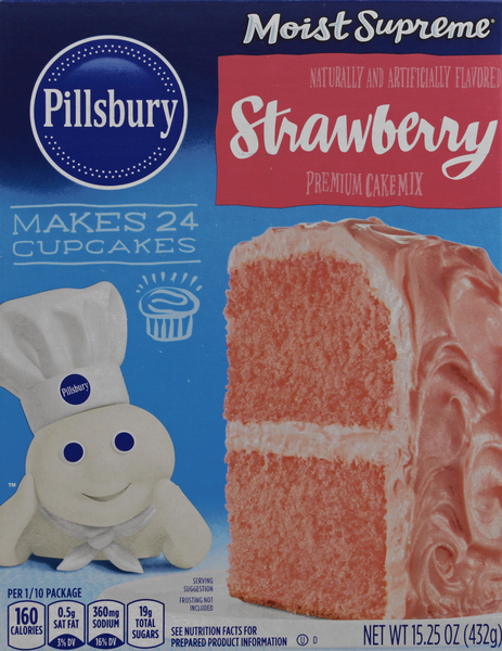 Pillsbury Cake Mix, Strawberry, Premium