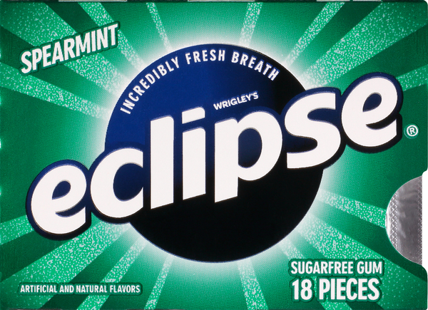 Eclipse Gum, Sugar Free, Spearmint