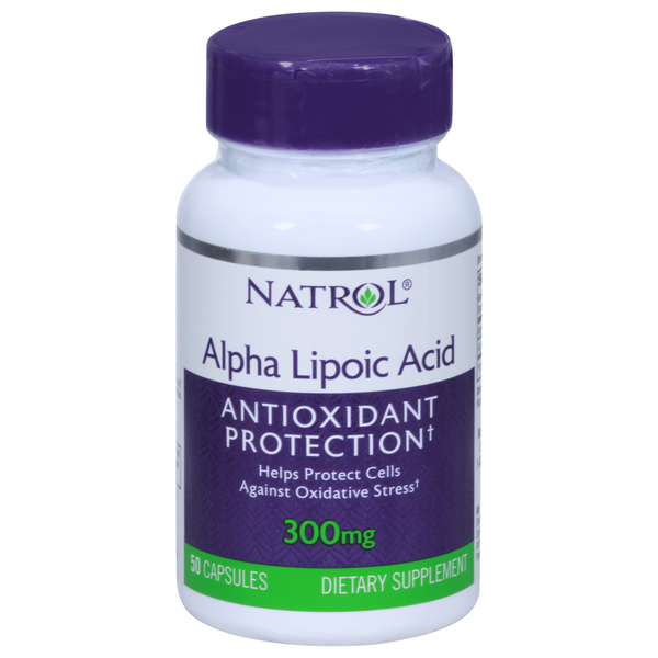 Natrol Alpha Lipoic Acid, 300 mg, Capsules