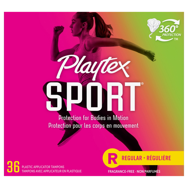 Playtex Tampons, Plastic Applicator, Regular, Fragrance-Free