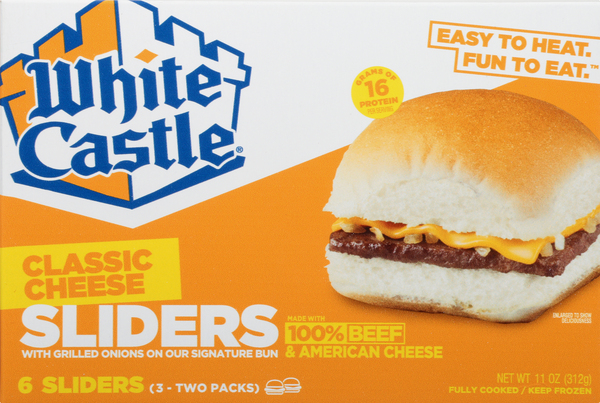 White Castle Cheese Sliders, Cheeseburgers
