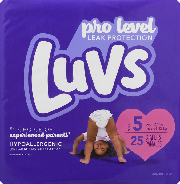 Luvs Diapers, 5 (Over 27 Lbs), Paw Patrol, Jumbo Pack