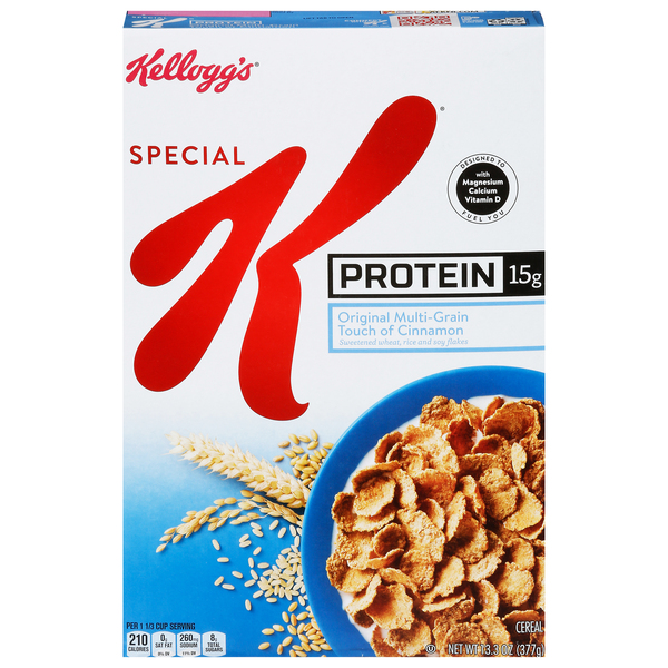 Kellogg's Special K Protein, Breakfast Cereal, Original, Good Source of Protein, 13.3oz Box