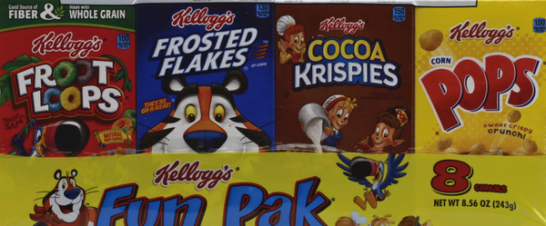 Kellogg's Cereals, Assorted, Fun Pack