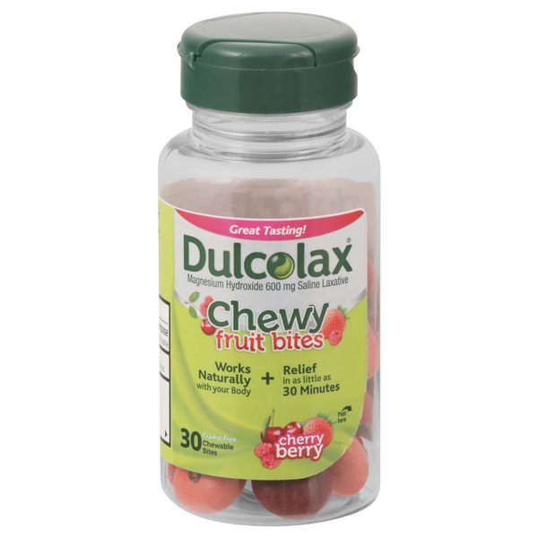 Dulcolax Fruit Bites, Cherry Berry, Chewy, Bites