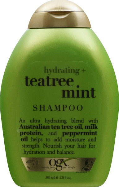 OGX Shampoo, Hydrating + Teatree Mint