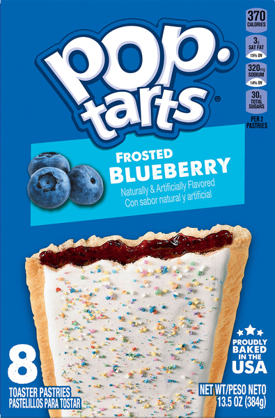Pop-Tarts Toaster Pastries, Blueberry, Frosted