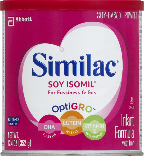Similac Infant Formula, with Iron, Soy-Based Powder, Birth-12 Months