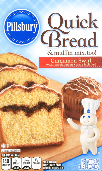 Pillsbury Quick Bread & Muffin Mix, Cinnamon Swirl