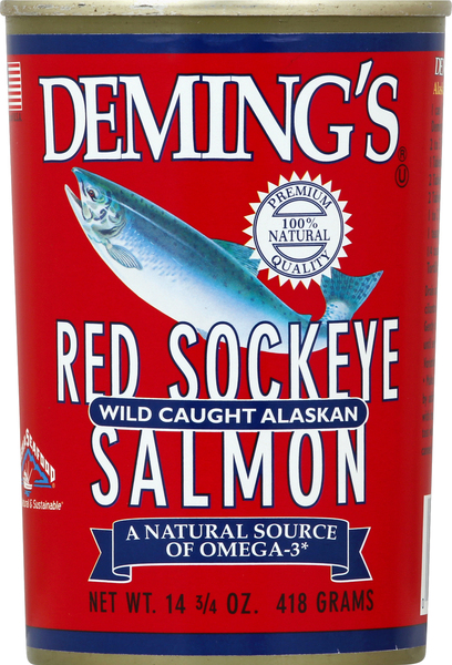 Demings Salmon, Red Sockeye, Wild Caught Alaskan