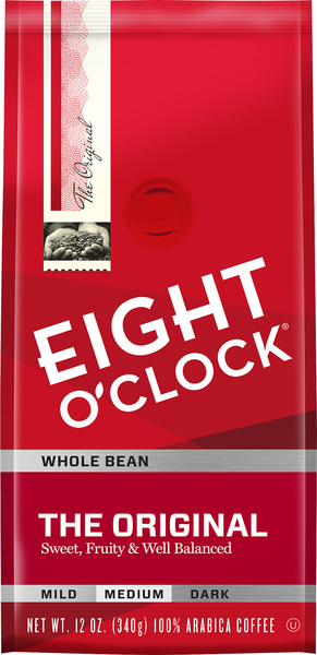 EIGHT O CLOCK Coffee, Whole Bean, Medium Roast, The Original