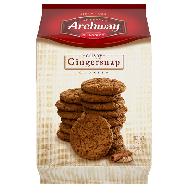 Archway Cookies, Gingersnap, Crispy