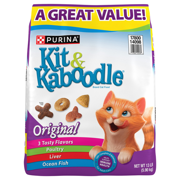 Kit & Kaboodle Cat Food, Original, Poultry/Liver/Ocean Fish