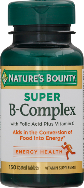 Nature's Bounty Vitamin B-Complex, Super, Coated Tablets