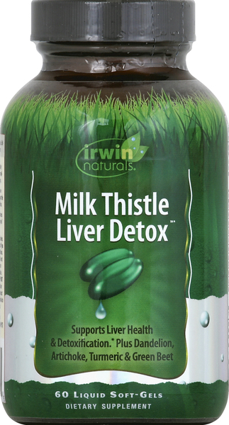 Irwin Naturals Liver Detox, Milk Thistle, Liquid Soft-Gels