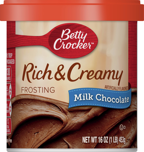Betty Crocker Frosting, Rich & Creamy, Milk Chocolate