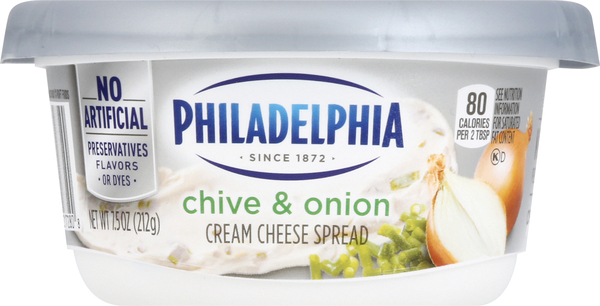 Philadelphia Cream Cheese Spread, Chive & Onion