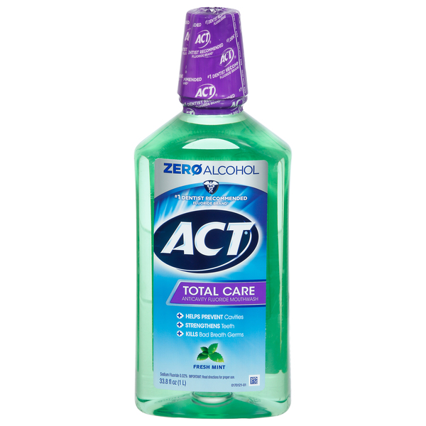 Act Mouthwash, Anticavity Fluoride, Fresh Mint, Total Care