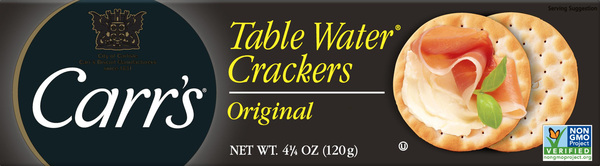 Carr's Crackers, Table Water