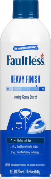 Faultless Ironing Spray Starch, Heavy Finish « Discount Drug Mart
