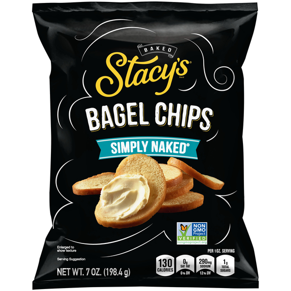 Stacy's Bagel Chips, Simply Naked, Baked