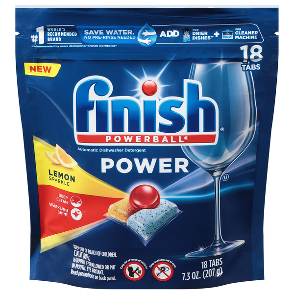 Buy Finish Powerball All In 1 Dishwasher Tablets Lemon Sparkle