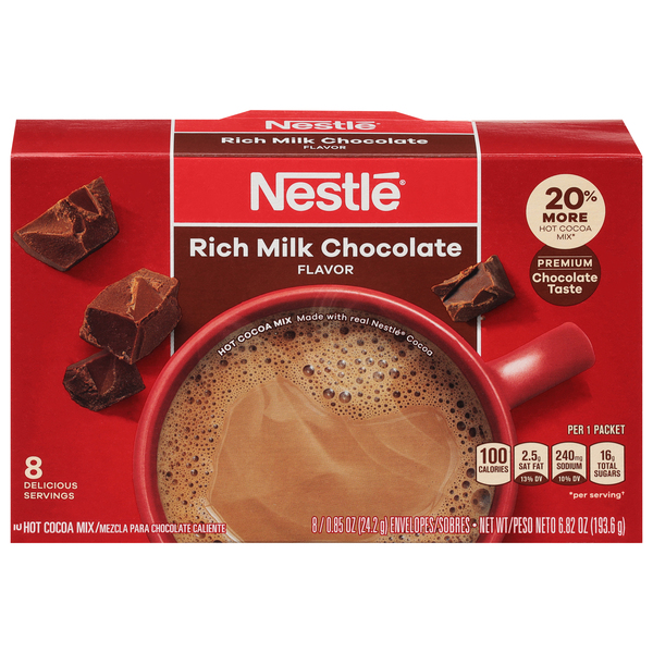 Nestle Hot Cocoa Mix, Rich Milk Chocolate Flavor « Discount Drug Mart