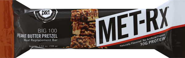 MET Rx Meal Replacement Bar, Peanut Butter Pretzel