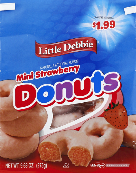 Little Debbie Donuts, Mini, Strawberry