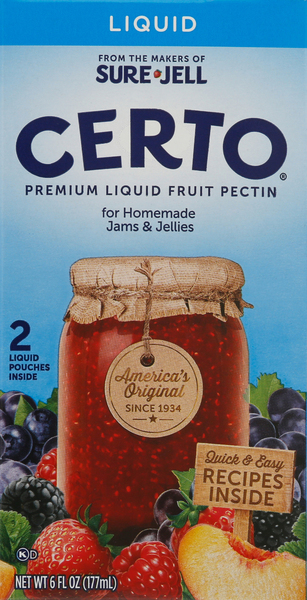 Certo Fruit Pectin, Premium, Liquid