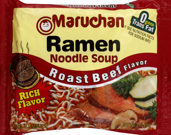 Maruchan Ramen Noodle Soup, Roast Beef Flavor