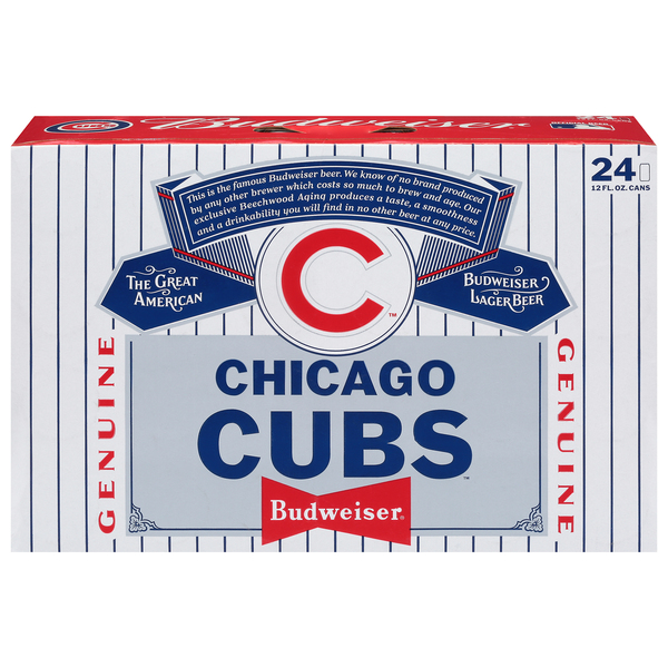 Budweiser Beer, Lager, Chicago Cubs