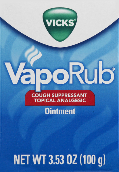 Vicks VapoRub Original Cough Suppressant Topical Analgesic Ointment - 3.53  Oz - Albertsons