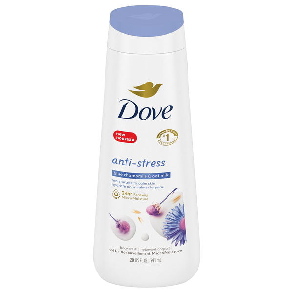 Dove Body Wash, Anti-Stress, Blue Chamomile & Oat Milk