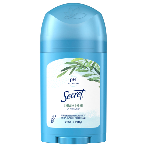 Secret Antiperspirant/Deodorant, 24 HR Solid, Shower Fresh