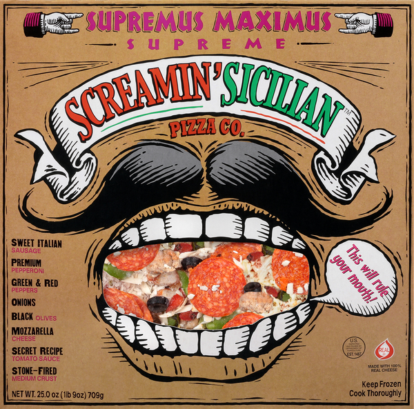 Screamin' Sicilian Pizza Co. Pizza, Supreme, Supremus Maximus